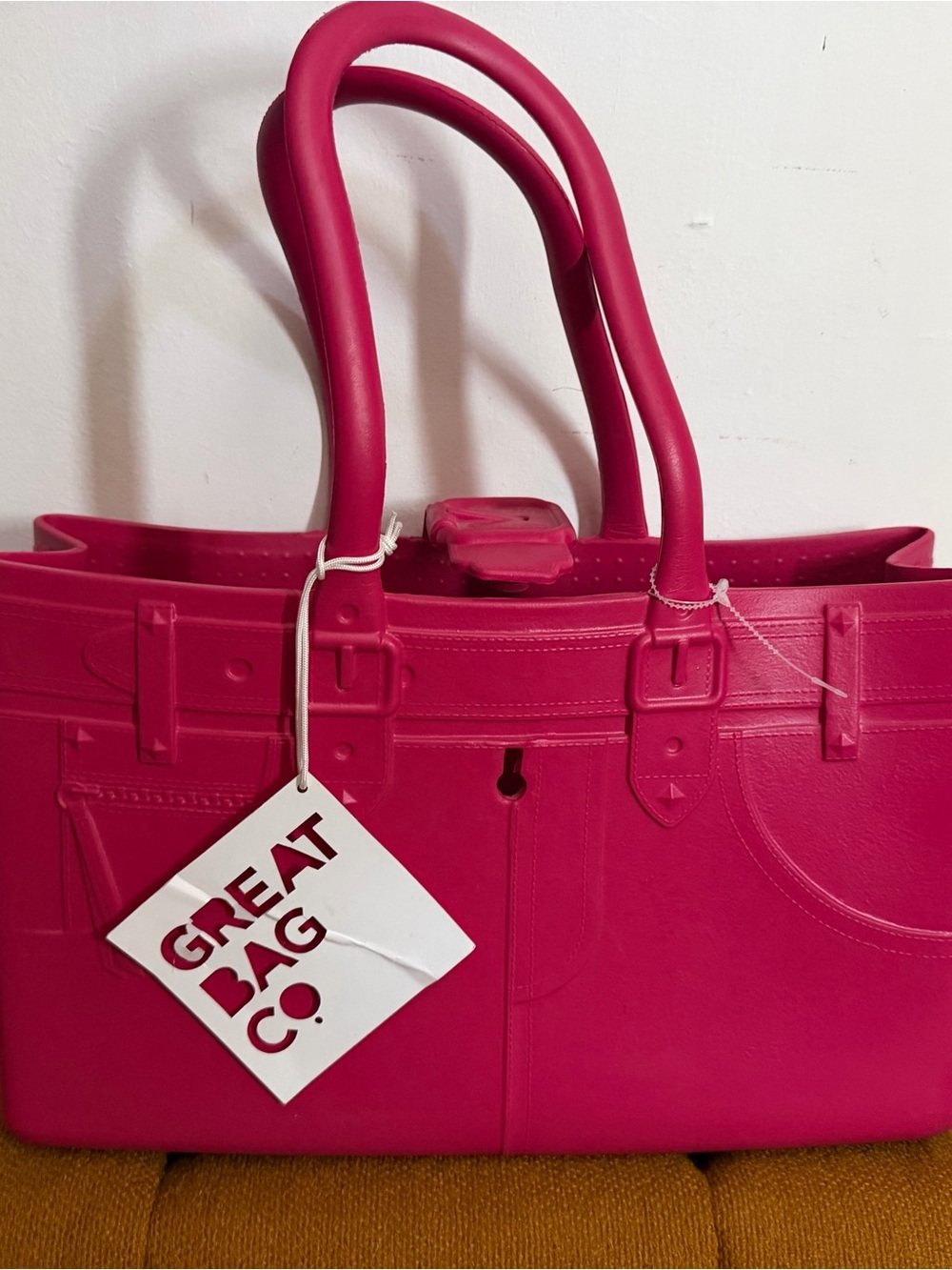 Pink Shoulder Bag - Bold Hot Pink Women's Tote